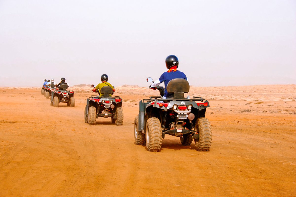 Pyramid and Quad Bike